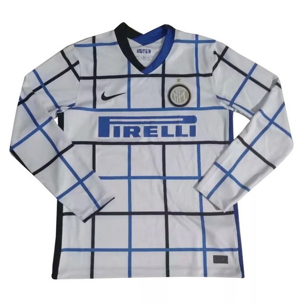 Tailandia Camiseta Inter Milan 2ª ML 2020-2021 Blanco